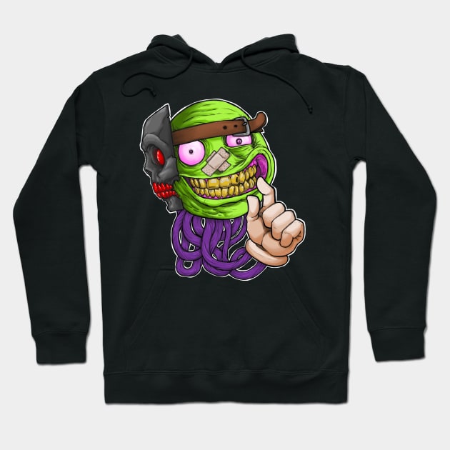 Johnny No Nose Hoodie by Sir Sasquatch Arts